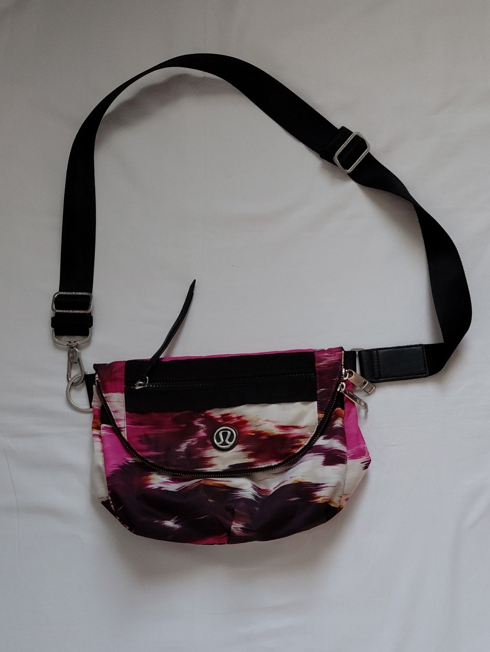 lululemon athletica Pink Multi Print Crossbody Belt Bag